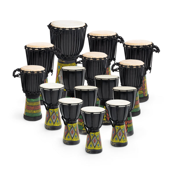 15 Player African Drum Set From Percussion Workshop