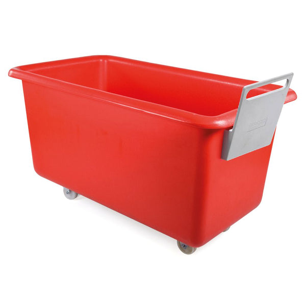 PLASTIC CONTAINER TRUCK RED, 137CM W X 78CM D X 77CM H, WITH HANDLE