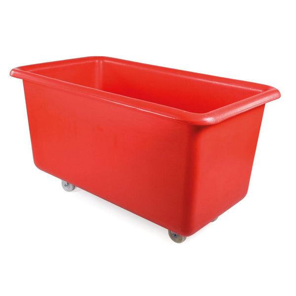 PLASTIC CONTAINER TRUCK RED, 137CM W X 78CM D X 77CM H, WITHOUT HANDLE