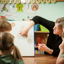 A2/A3 Wedge Whiteboard – Double-Sided Magnetic Tabletop Whiteboard for Classrooms & EYFS Learning