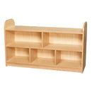 KUBBYCLASS STORAGE, 2 TIER EXTRA WIDE SHELVING WITH BACK