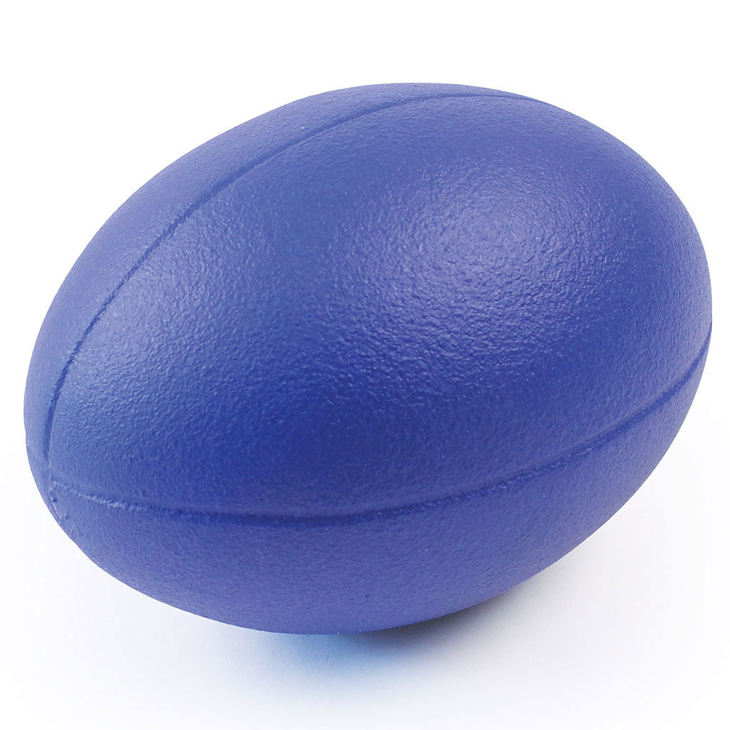 Coated Foam Rugby Ball 235mm, Blue