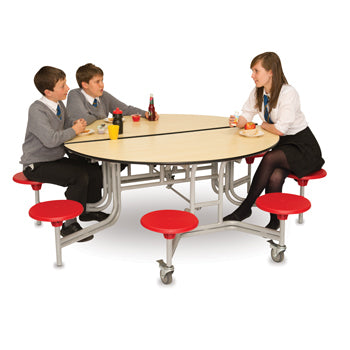 Round folding hot sale table with chairs