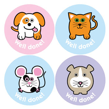 SCENTED STICKERS, Sweet Berry Purr-fume Pets, Pack of 75
