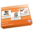 SMART PHONICS, PICTURE CAPTION MATCHING PUZZLES, Phase Two Set 2, Set
