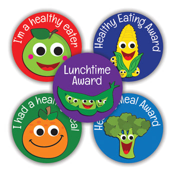 STICKERS, Healthy Eating Award, Pack of 125