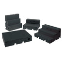 Wenger flipFORMS flexible classroom seating and staging - black top/black base