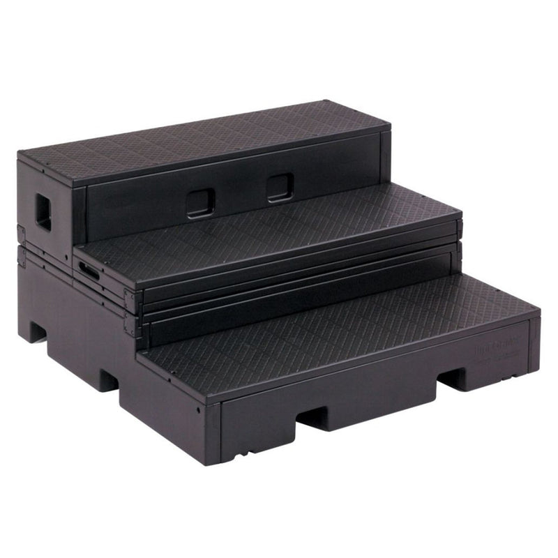 Wenger flipFORMS flexible classroom seating and staging - black top/black base