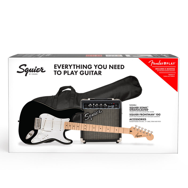 Fender Squier Sonic Stratocaster Pack - Black