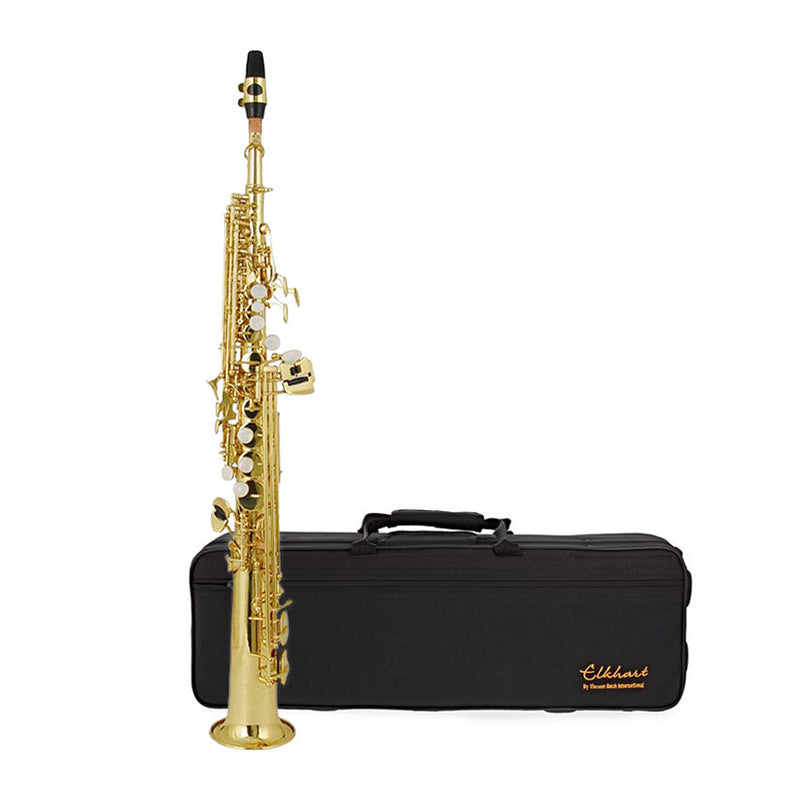 Elkhart Classic Straight B♭ Soprano Saxophone Outfit