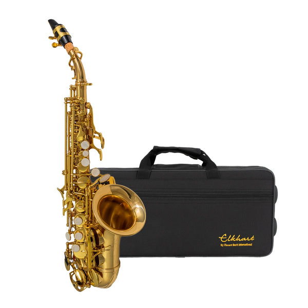 Elkhart Classic Curved B♭ Soprano Saxophone Outfit