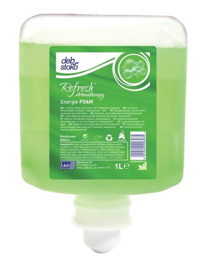 Deb Hyfoam Energising Aroma Hand Soap, 1 litre, Fragranced