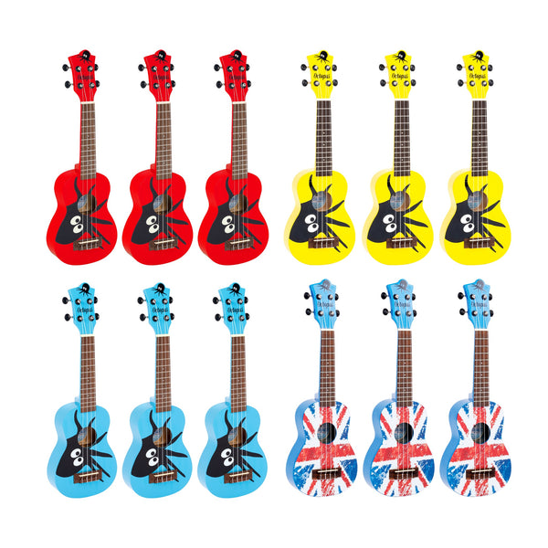 Octopus Academy soprano ukulele classroom pack of 12 - Graphics