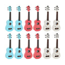 Octopus Academy soprano ukulele classroom pack of 12 - Mixed Crackle