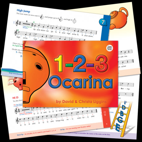 1-2-3 Ocarina Pupil's book only