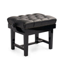 CGM 125QUEEN concert piano stool - Black gloss, black leather
