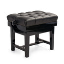 CGM 125QUEEN concert piano stool - Black gloss, black leather