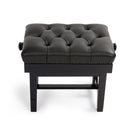CGM 125QUEEN concert piano stool - Black gloss, black leather