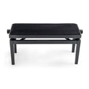 CGM 126E duet piano stool - Black gloss, black velvet