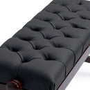 CGM 126TCH concert piano stool - Dark mahogany gloss, black simulated leather