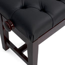 CGM 126TCH concert piano stool - Dark mahogany gloss, black simulated leather