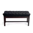 CGM 126TCH concert piano stool - Dark mahogany gloss, black simulated leather