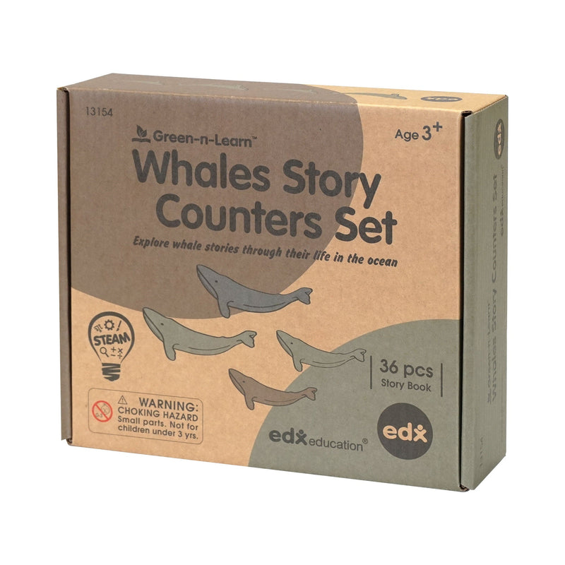 Green-n-Learn 
Whales Story Counters Set PK36