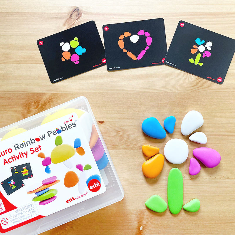 Neon Rainbow Pebbles Activity Set PK39