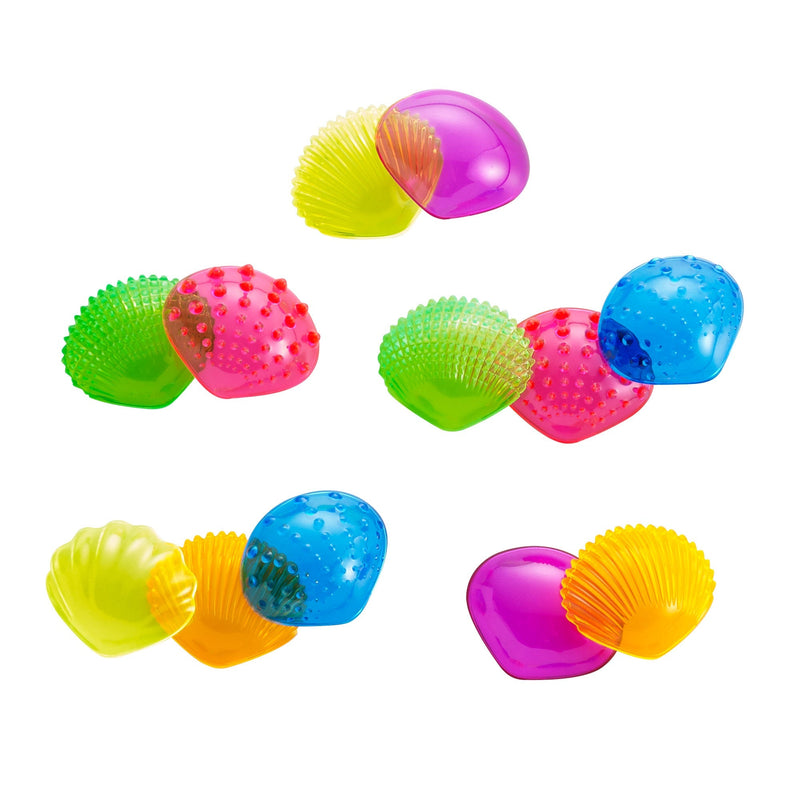 Translucent Sensory Shells - Neon Colors PK72