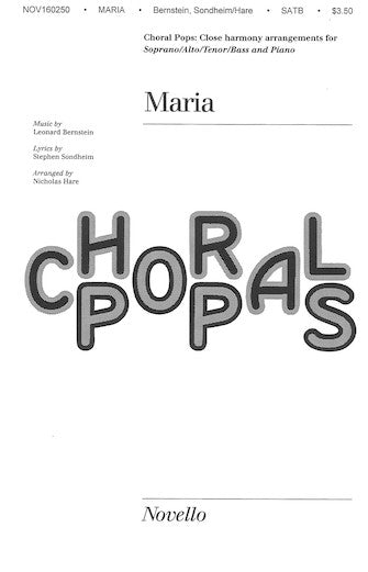 Bernstein Maria SATB Choral Pops