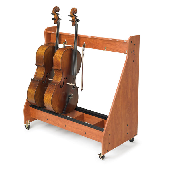 Cello Rack - Up To 4 Instruments - Cherry