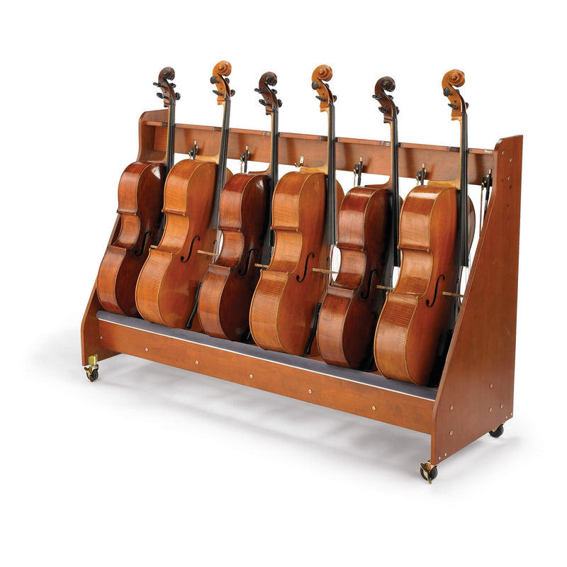 Cello Rack - Up To 6 Instruments - Cherry