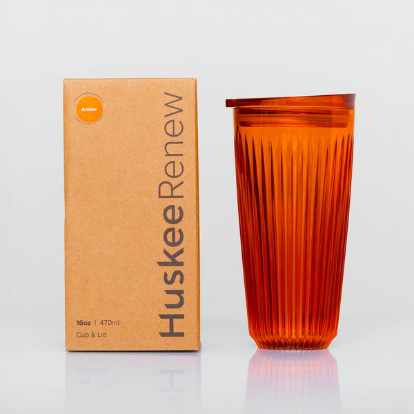 16oz HuskeeRenew Cup with Lid - Amber