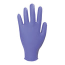 DISPOSABLE EXAMINATION GLOVES, Nitrile, Powder Free, Purple, Medium, Box of 100