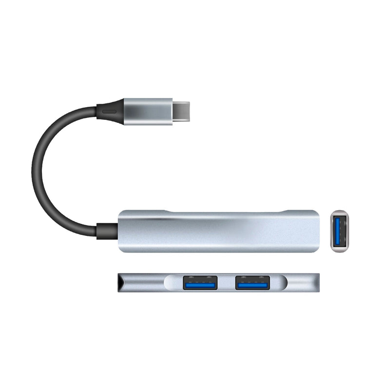 USB-C to 3 x USB-4 sockets & OTG adaptor cable
