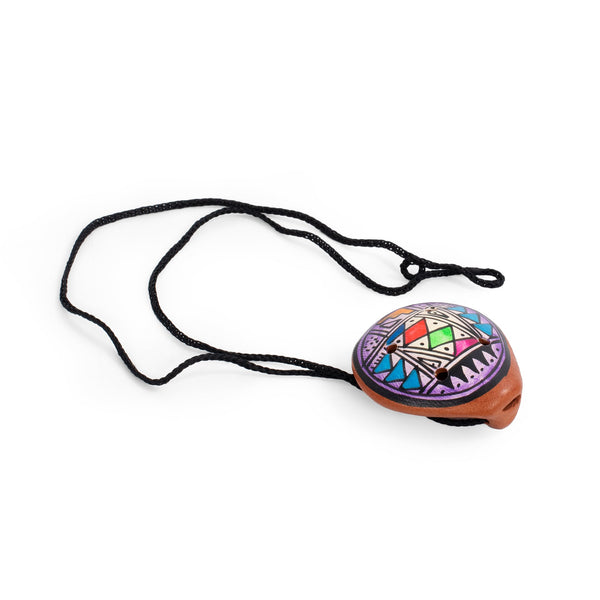 Percussion Plus Honestly Made Mini clay painted ocarina