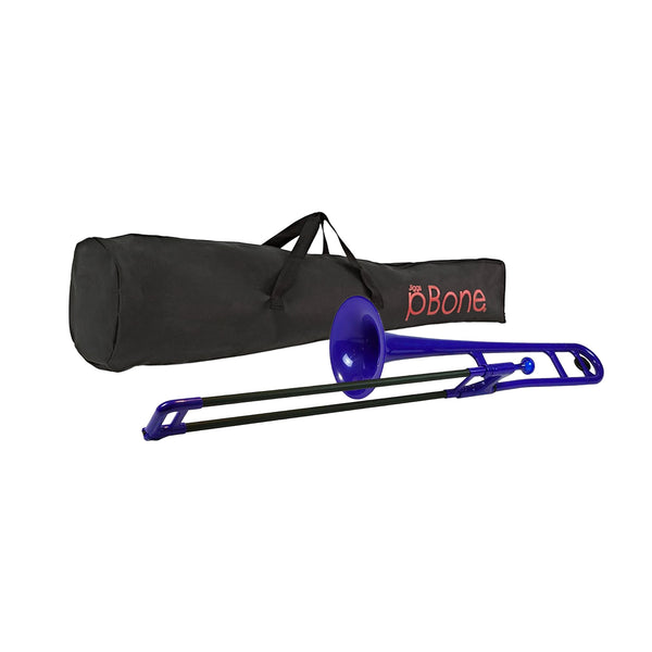 Pbone Plastic B♭ Tenor Trombone - Blue