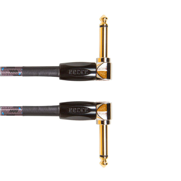 Boss 6" Instrument Patch Cable With Angled 1/4" Jack Plugs