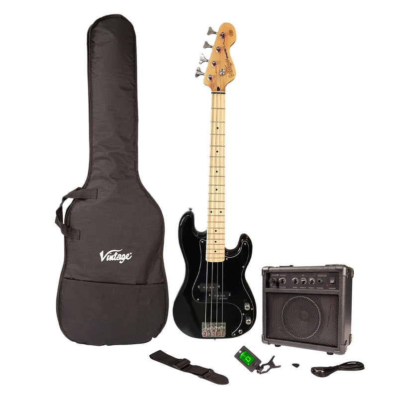 Vintage V30 Coaster series 7/8 bass guitar pack - A1