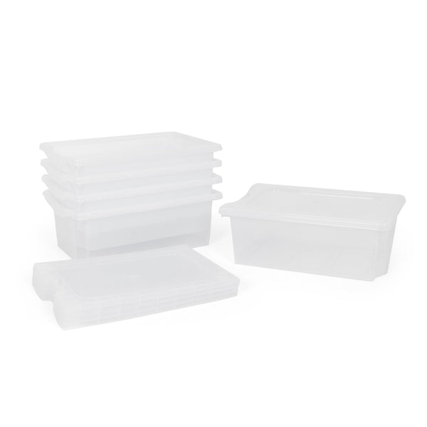 Monarch 5x 20L extra strong storage box and lid set - Clear