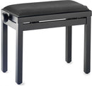 Stagg PBF39 Height adjustable piano stool - Matt black, with black dralon seat