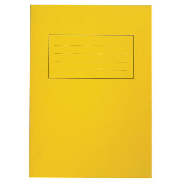 EXERCISE BOOKS, PREMIUM RANGE, A4 (297 x 210mm), 80 pages, Yellow, 8mm Ruled with Margin, Pack of 50