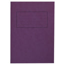 EXERCISE BOOKS, PREMIUM RANGE, A4, 80 pages, Purple, 10mm Ruled with margin, Pack of 50