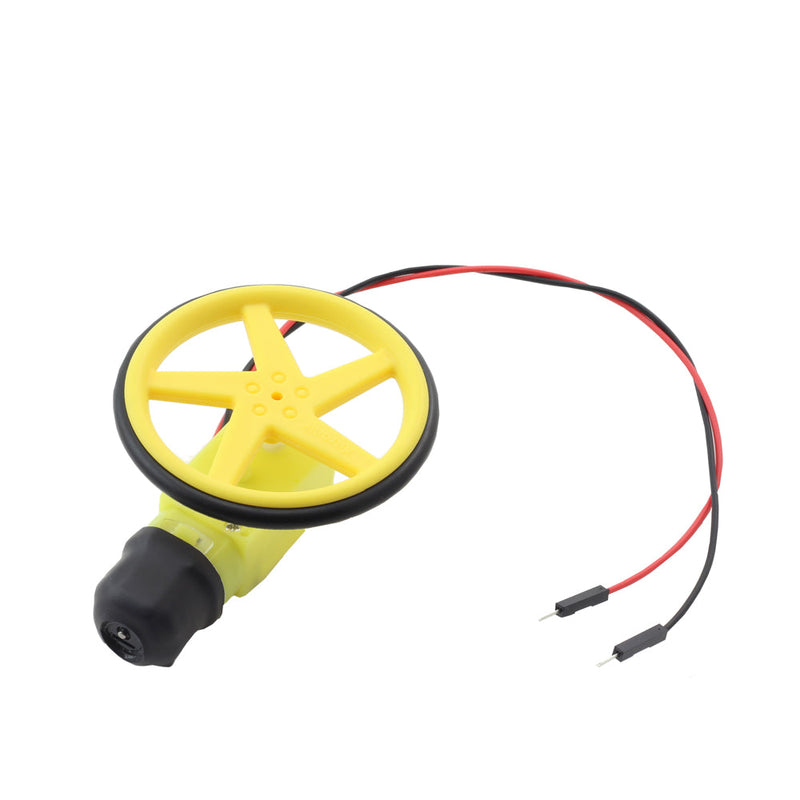 In-Line Geared TT Hobby Motor with wires - Ferrule