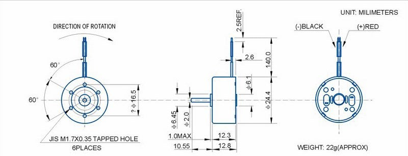 Low Inertia Solar Motor - 1820 RPM