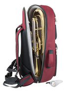 Tom & Will baritone horn gig bag - Burgundy with grey interior