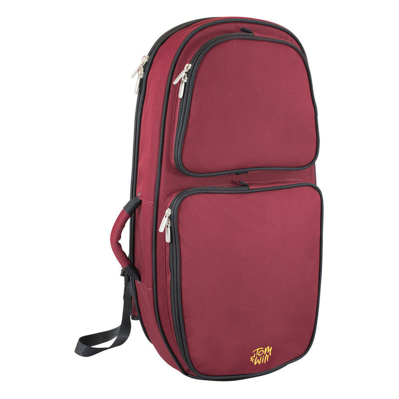 Tom & Will baritone horn gig bag - Burgundy with grey interior