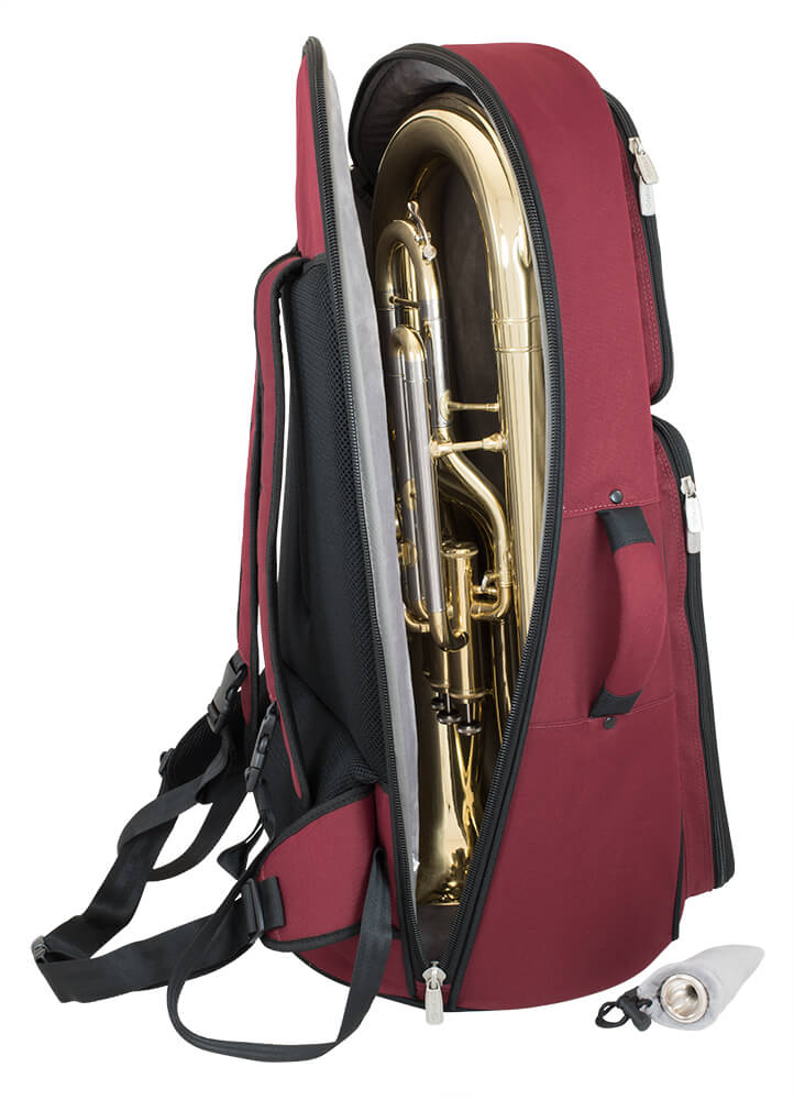 Tom & Will Euphonium Gig Bag - Burgundy With Grey Interior