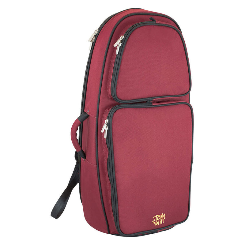 Tom & Will Euphonium Gig Bag - Burgundy With Grey Interior