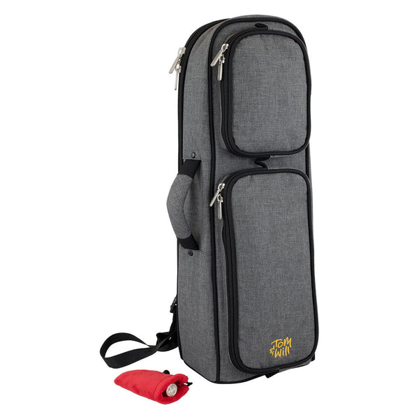 Tom & Will Trumpet Gig Bag - Grey With Red Interior